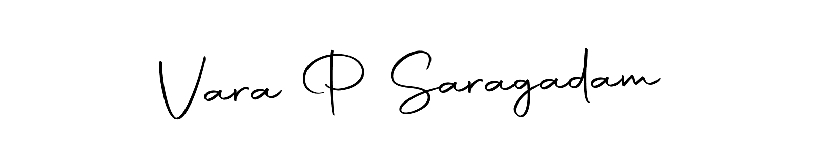 This is the best signature style for the Vara P Saragadam name. Also you like these signature font (Autography-DOLnW). Mix name signature. Vara P Saragadam signature style 10 images and pictures png