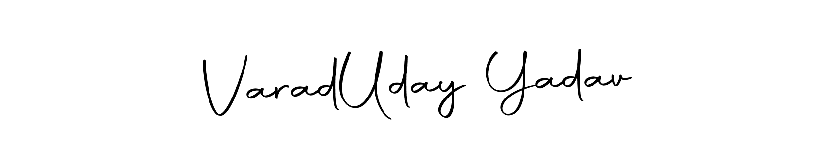 This is the best signature style for the Varad  Uday Yadav name. Also you like these signature font (Autography-DOLnW). Mix name signature. Varad  Uday Yadav signature style 10 images and pictures png