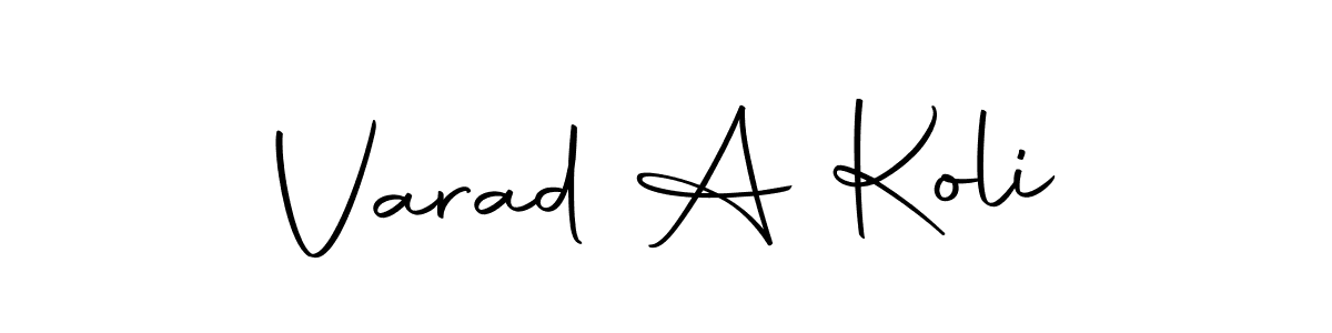 How to make Varad A Koli signature? Autography-DOLnW is a professional autograph style. Create handwritten signature for Varad A Koli name. Varad A Koli signature style 10 images and pictures png