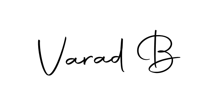 How to make Varad B signature? Autography-DOLnW is a professional autograph style. Create handwritten signature for Varad B name. Varad B signature style 10 images and pictures png