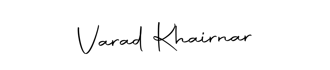 Create a beautiful signature design for name Varad Khairnar. With this signature (Autography-DOLnW) fonts, you can make a handwritten signature for free. Varad Khairnar signature style 10 images and pictures png