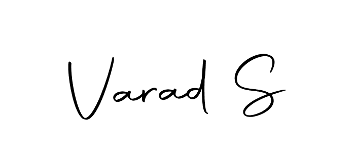 Use a signature maker to create a handwritten signature online. With this signature software, you can design (Autography-DOLnW) your own signature for name Varad S. Varad S signature style 10 images and pictures png