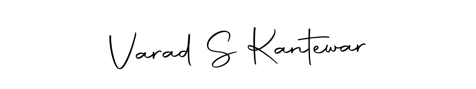 How to make Varad S Kantewar name signature. Use Autography-DOLnW style for creating short signs online. This is the latest handwritten sign. Varad S Kantewar signature style 10 images and pictures png