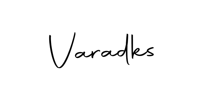 Use a signature maker to create a handwritten signature online. With this signature software, you can design (Autography-DOLnW) your own signature for name Varadks. Varadks signature style 10 images and pictures png