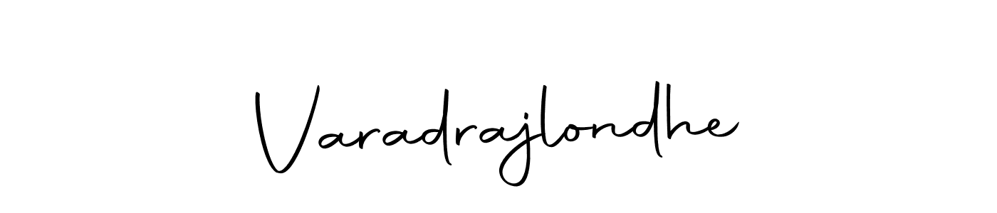 The best way (Autography-DOLnW) to make a short signature is to pick only two or three words in your name. The name Varadrajlondhe include a total of six letters. For converting this name. Varadrajlondhe signature style 10 images and pictures png