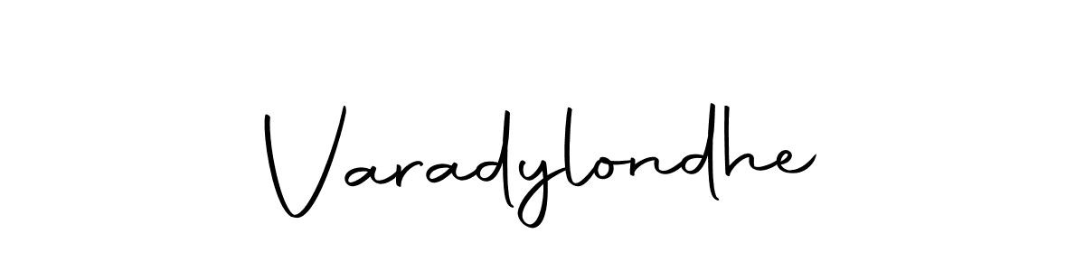 The best way (Autography-DOLnW) to make a short signature is to pick only two or three words in your name. The name Varadylondhe include a total of six letters. For converting this name. Varadylondhe signature style 10 images and pictures png