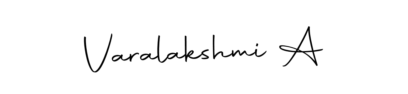 How to make Varalakshmi A signature? Autography-DOLnW is a professional autograph style. Create handwritten signature for Varalakshmi A name. Varalakshmi A signature style 10 images and pictures png