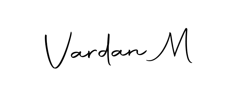 Vardan M stylish signature style. Best Handwritten Sign (Autography-DOLnW) for my name. Handwritten Signature Collection Ideas for my name Vardan M. Vardan M signature style 10 images and pictures png