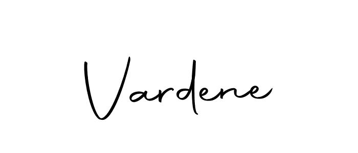 You should practise on your own different ways (Autography-DOLnW) to write your name (Vardene) in signature. don't let someone else do it for you. Vardene signature style 10 images and pictures png