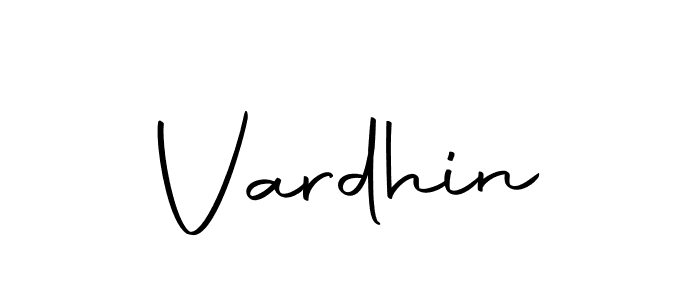 Create a beautiful signature design for name Vardhin. With this signature (Autography-DOLnW) fonts, you can make a handwritten signature for free. Vardhin signature style 10 images and pictures png