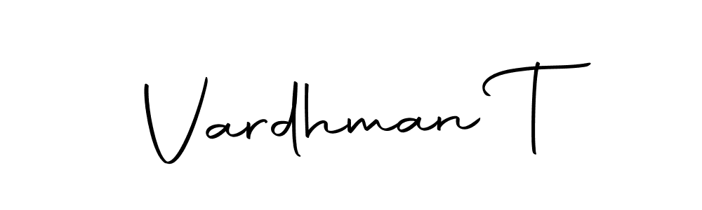 Use a signature maker to create a handwritten signature online. With this signature software, you can design (Autography-DOLnW) your own signature for name Vardhman T. Vardhman T signature style 10 images and pictures png
