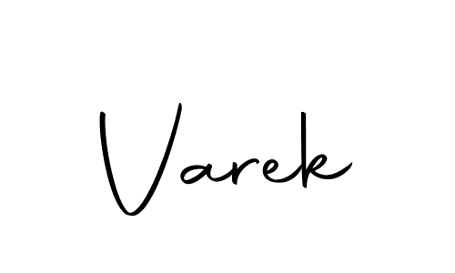 Use a signature maker to create a handwritten signature online. With this signature software, you can design (Autography-DOLnW) your own signature for name Varek. Varek signature style 10 images and pictures png