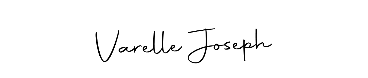 Make a beautiful signature design for name Varelle Joseph. With this signature (Autography-DOLnW) style, you can create a handwritten signature for free. Varelle Joseph signature style 10 images and pictures png