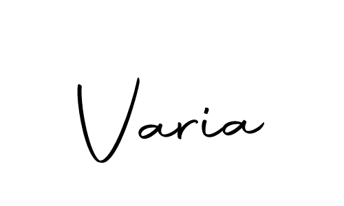 You should practise on your own different ways (Autography-DOLnW) to write your name (Varia) in signature. don't let someone else do it for you. Varia signature style 10 images and pictures png
