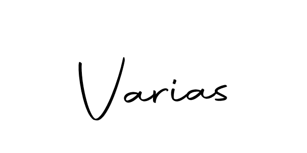 Create a beautiful signature design for name Varias. With this signature (Autography-DOLnW) fonts, you can make a handwritten signature for free. Varias signature style 10 images and pictures png