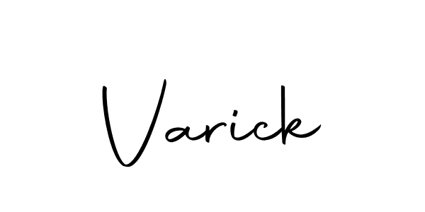 Varick stylish signature style. Best Handwritten Sign (Autography-DOLnW) for my name. Handwritten Signature Collection Ideas for my name Varick. Varick signature style 10 images and pictures png