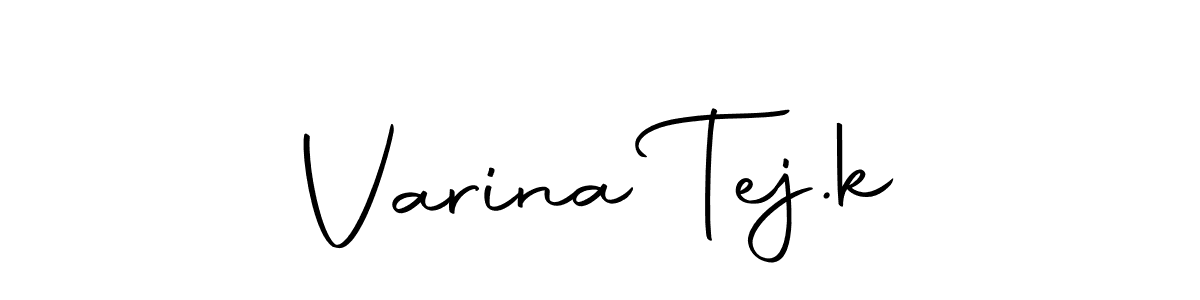 Use a signature maker to create a handwritten signature online. With this signature software, you can design (Autography-DOLnW) your own signature for name Varina Tej.k. Varina Tej.k signature style 10 images and pictures png