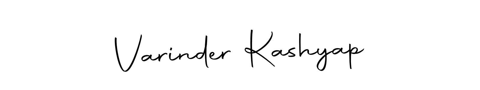 Design your own signature with our free online signature maker. With this signature software, you can create a handwritten (Autography-DOLnW) signature for name Varinder Kashyap. Varinder Kashyap signature style 10 images and pictures png