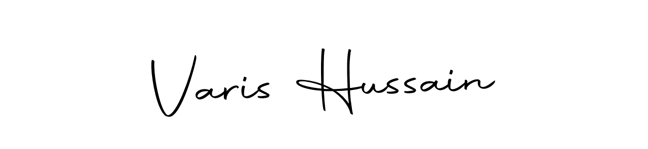 Design your own signature with our free online signature maker. With this signature software, you can create a handwritten (Autography-DOLnW) signature for name Varis Hussain. Varis Hussain signature style 10 images and pictures png