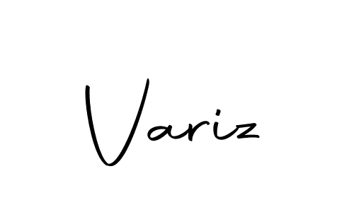 The best way (Autography-DOLnW) to make a short signature is to pick only two or three words in your name. The name Variz include a total of six letters. For converting this name. Variz signature style 10 images and pictures png