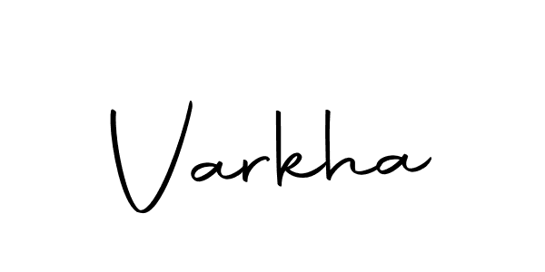 How to make Varkha signature? Autography-DOLnW is a professional autograph style. Create handwritten signature for Varkha name. Varkha signature style 10 images and pictures png