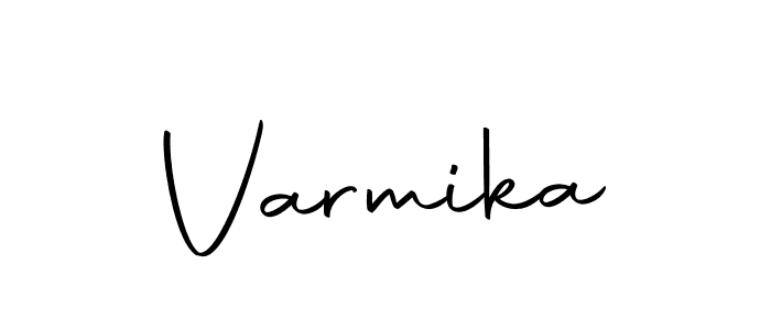 How to make Varmika name signature. Use Autography-DOLnW style for creating short signs online. This is the latest handwritten sign. Varmika signature style 10 images and pictures png