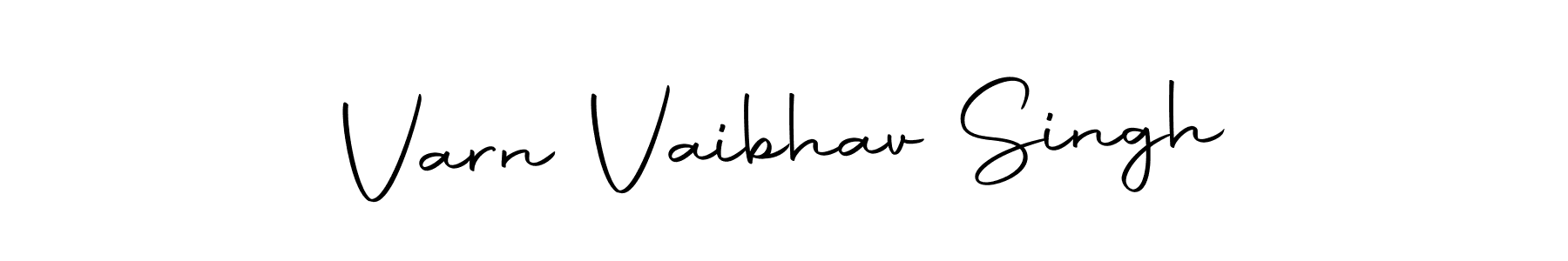 How to make Varn Vaibhav Singh name signature. Use Autography-DOLnW style for creating short signs online. This is the latest handwritten sign. Varn Vaibhav Singh signature style 10 images and pictures png