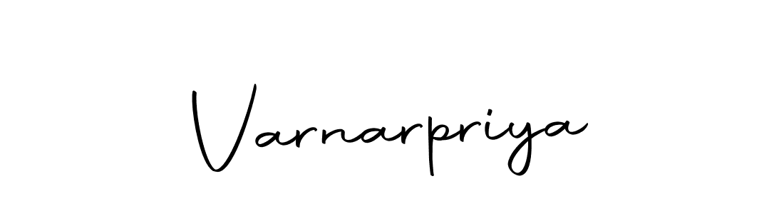 Design your own signature with our free online signature maker. With this signature software, you can create a handwritten (Autography-DOLnW) signature for name Varnarpriya. Varnarpriya signature style 10 images and pictures png
