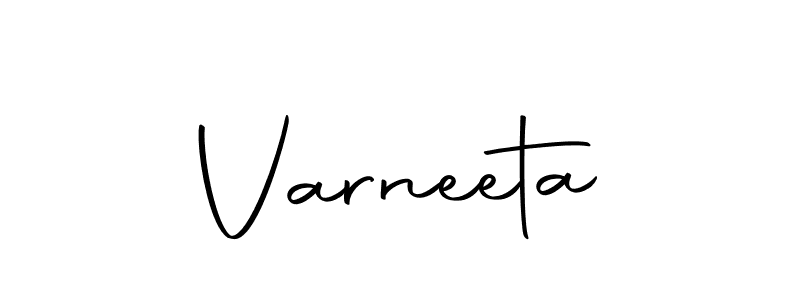 Create a beautiful signature design for name Varneeta. With this signature (Autography-DOLnW) fonts, you can make a handwritten signature for free. Varneeta signature style 10 images and pictures png