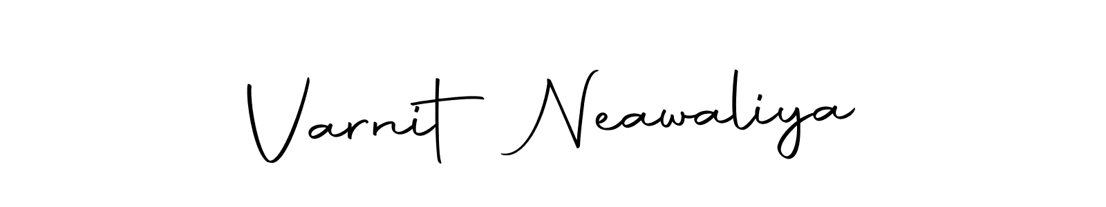 Create a beautiful signature design for name Varnit Neawaliya. With this signature (Autography-DOLnW) fonts, you can make a handwritten signature for free. Varnit Neawaliya signature style 10 images and pictures png