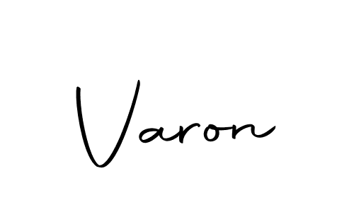 Varon stylish signature style. Best Handwritten Sign (Autography-DOLnW) for my name. Handwritten Signature Collection Ideas for my name Varon. Varon signature style 10 images and pictures png