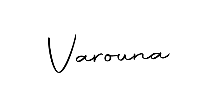 How to make Varouna name signature. Use Autography-DOLnW style for creating short signs online. This is the latest handwritten sign. Varouna signature style 10 images and pictures png