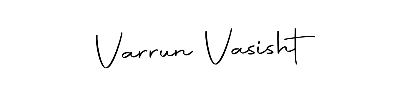 Create a beautiful signature design for name Varrun Vasisht. With this signature (Autography-DOLnW) fonts, you can make a handwritten signature for free. Varrun Vasisht signature style 10 images and pictures png