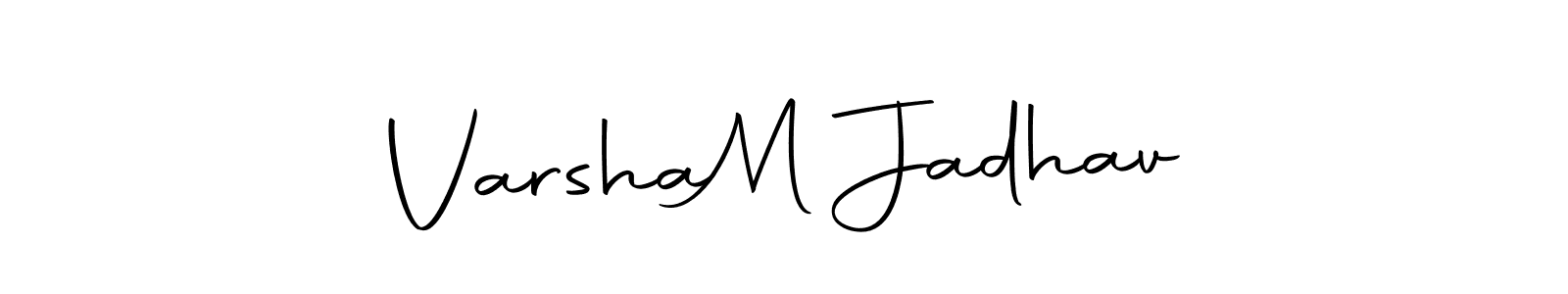 Make a beautiful signature design for name Varsha  M Jadhav. Use this online signature maker to create a handwritten signature for free. Varsha  M Jadhav signature style 10 images and pictures png