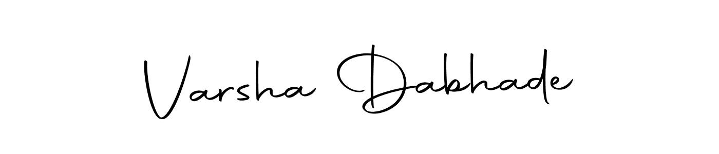 Make a beautiful signature design for name Varsha Dabhade. With this signature (Autography-DOLnW) style, you can create a handwritten signature for free. Varsha Dabhade signature style 10 images and pictures png