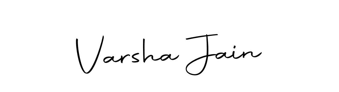 Create a beautiful signature design for name Varsha Jain. With this signature (Autography-DOLnW) fonts, you can make a handwritten signature for free. Varsha Jain signature style 10 images and pictures png