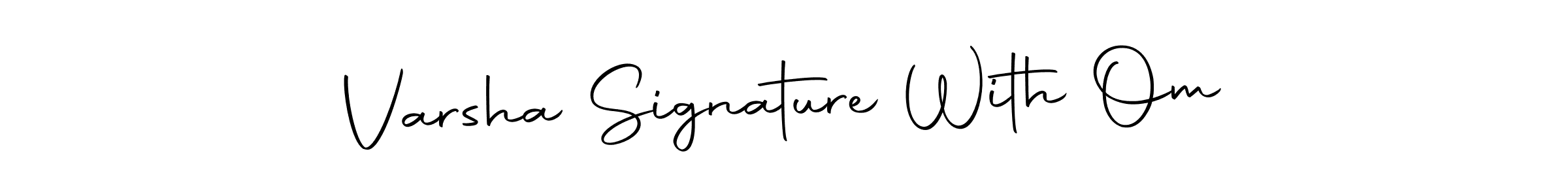 Make a short Varsha Signature With Om signature style. Manage your documents anywhere anytime using Autography-DOLnW. Create and add eSignatures, submit forms, share and send files easily. Varsha Signature With Om signature style 10 images and pictures png