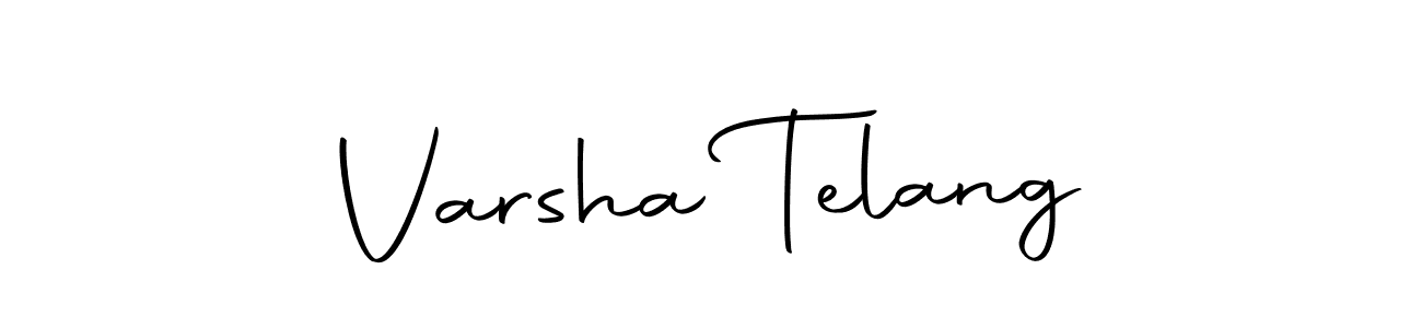 Design your own signature with our free online signature maker. With this signature software, you can create a handwritten (Autography-DOLnW) signature for name Varsha Telang. Varsha Telang signature style 10 images and pictures png