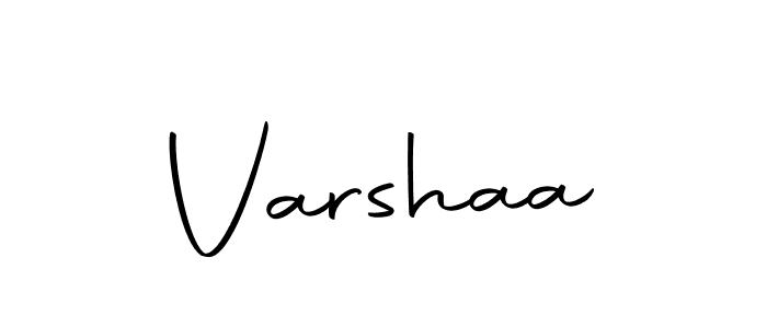 Use a signature maker to create a handwritten signature online. With this signature software, you can design (Autography-DOLnW) your own signature for name Varshaa. Varshaa signature style 10 images and pictures png