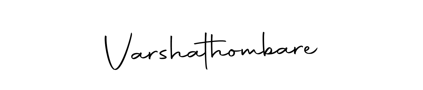 Design your own signature with our free online signature maker. With this signature software, you can create a handwritten (Autography-DOLnW) signature for name Varshathombare. Varshathombare signature style 10 images and pictures png