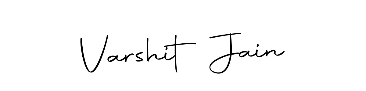 How to make Varshit Jain name signature. Use Autography-DOLnW style for creating short signs online. This is the latest handwritten sign. Varshit Jain signature style 10 images and pictures png