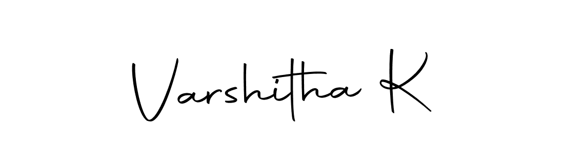 Make a beautiful signature design for name Varshitha K. With this signature (Autography-DOLnW) style, you can create a handwritten signature for free. Varshitha K signature style 10 images and pictures png