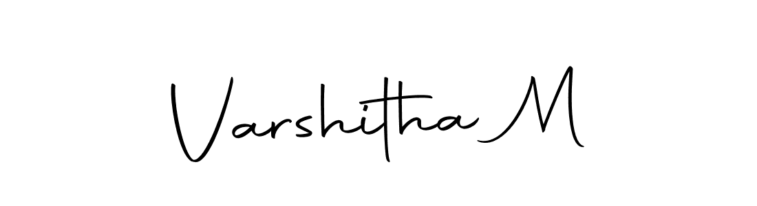 Design your own signature with our free online signature maker. With this signature software, you can create a handwritten (Autography-DOLnW) signature for name Varshitha M. Varshitha M signature style 10 images and pictures png