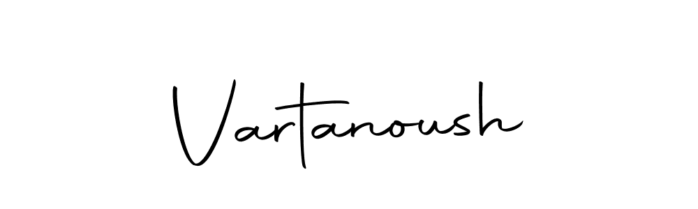 Make a beautiful signature design for name Vartanoush. With this signature (Autography-DOLnW) style, you can create a handwritten signature for free. Vartanoush signature style 10 images and pictures png