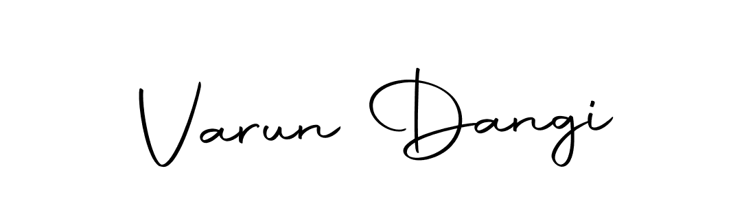 How to make Varun Dangi name signature. Use Autography-DOLnW style for creating short signs online. This is the latest handwritten sign. Varun Dangi signature style 10 images and pictures png