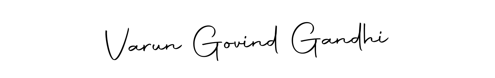 How to make Varun Govind Gandhi name signature. Use Autography-DOLnW style for creating short signs online. This is the latest handwritten sign. Varun Govind Gandhi signature style 10 images and pictures png