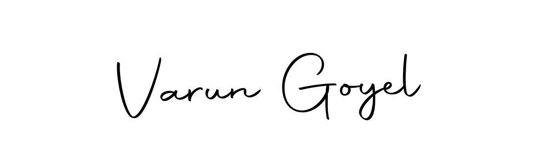 Create a beautiful signature design for name Varun Goyel. With this signature (Autography-DOLnW) fonts, you can make a handwritten signature for free. Varun Goyel signature style 10 images and pictures png