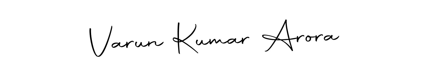 Design your own signature with our free online signature maker. With this signature software, you can create a handwritten (Autography-DOLnW) signature for name Varun Kumar Arora. Varun Kumar Arora signature style 10 images and pictures png