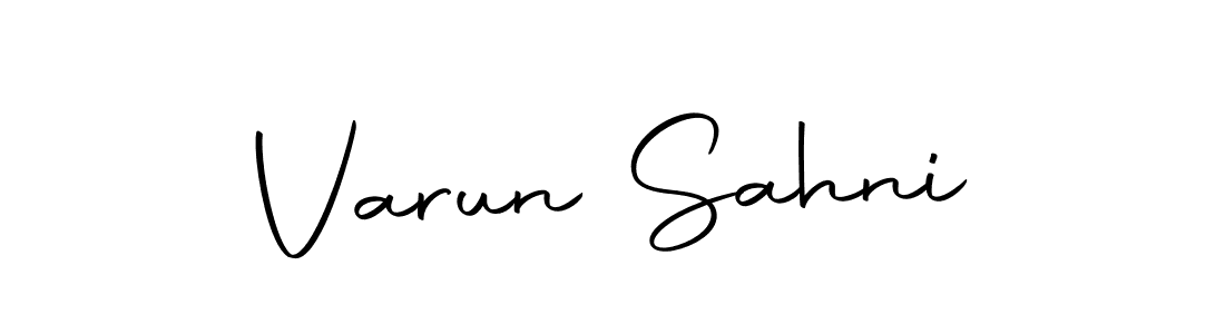 Use a signature maker to create a handwritten signature online. With this signature software, you can design (Autography-DOLnW) your own signature for name Varun Sahni. Varun Sahni signature style 10 images and pictures png