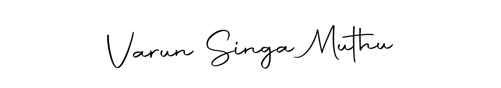 Use a signature maker to create a handwritten signature online. With this signature software, you can design (Autography-DOLnW) your own signature for name Varun Singa Muthu. Varun Singa Muthu signature style 10 images and pictures png
